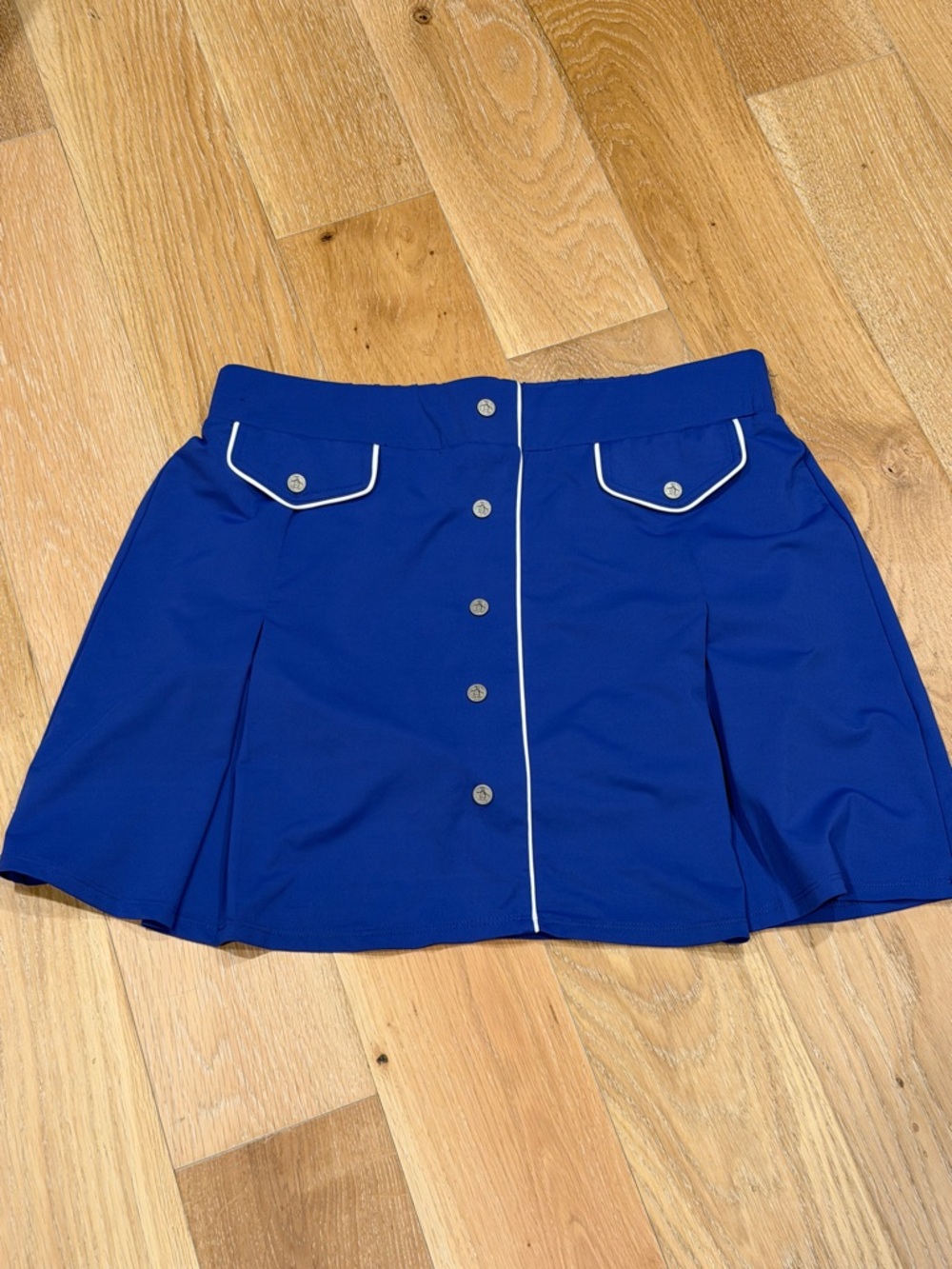 Original Penguin Royal Blue Mini‎ tennis Skirt with White Trim medium - Picture 4 of 6